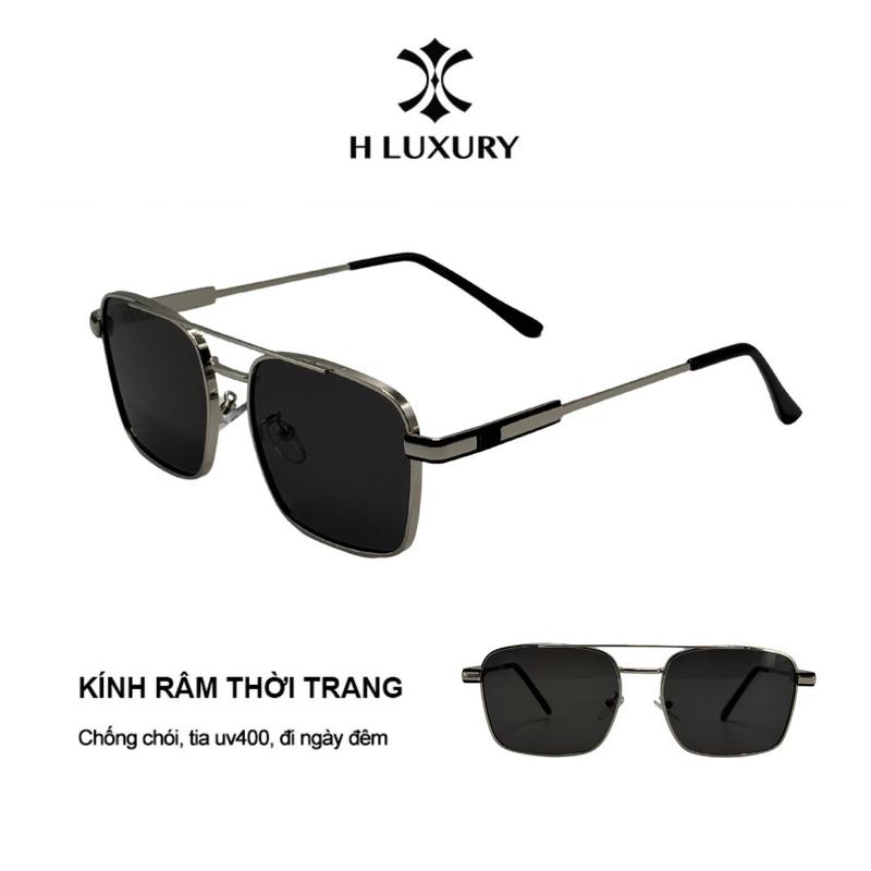 Kính mắt nam đen ngầu đi đường V11 - Chống tia Uv, chống chói - Gọng hợp kim và Acetate đẹp cap cấp