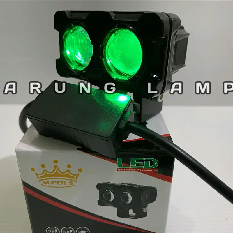 Lampu Tembak Laser 2 Mata Super S D2 Devil CS 1061 Waterproof 20Watt Ada Kotak Driver/Ballast 3