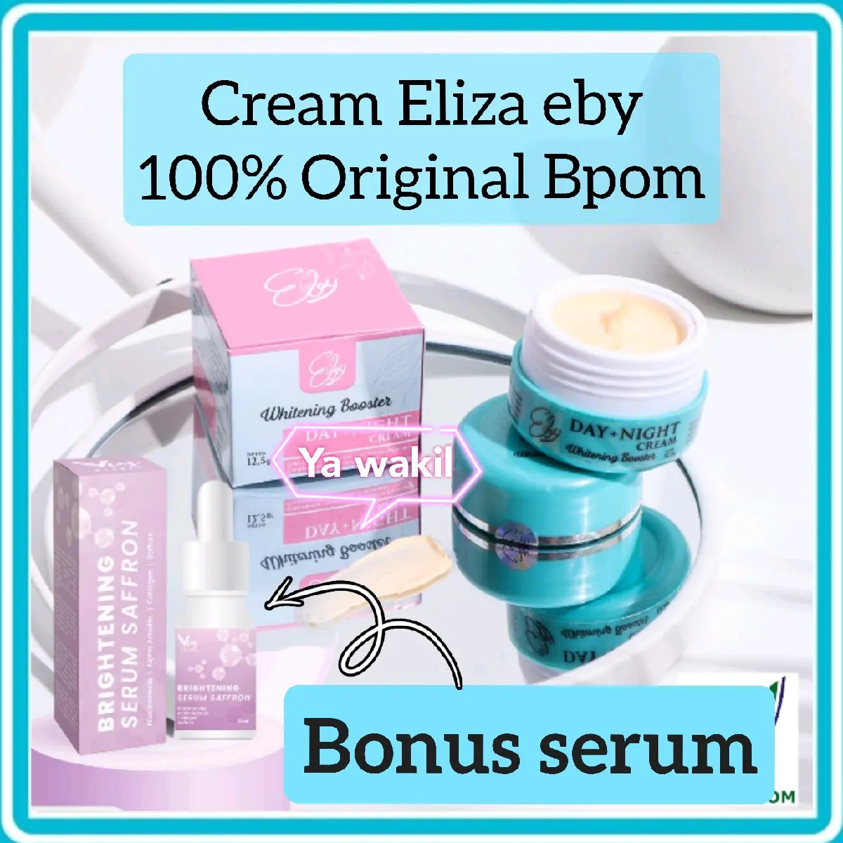 03 CREAM ELIZA BEAUTY CREAM ORI eliza beauty cream siang malem Mencerahkan Kusam Wajah Vitamin Pelembab  Pencerah