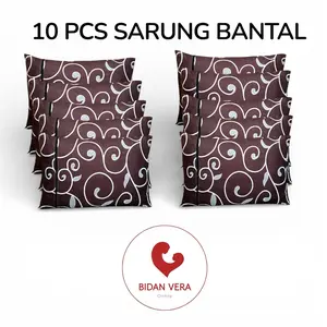 Isi 10pcs Sarung Bantal Ukuran 45x60 cm Resleting Karakter Nyaman Untuk Tidur Sarung Bantal By Bidan Vera