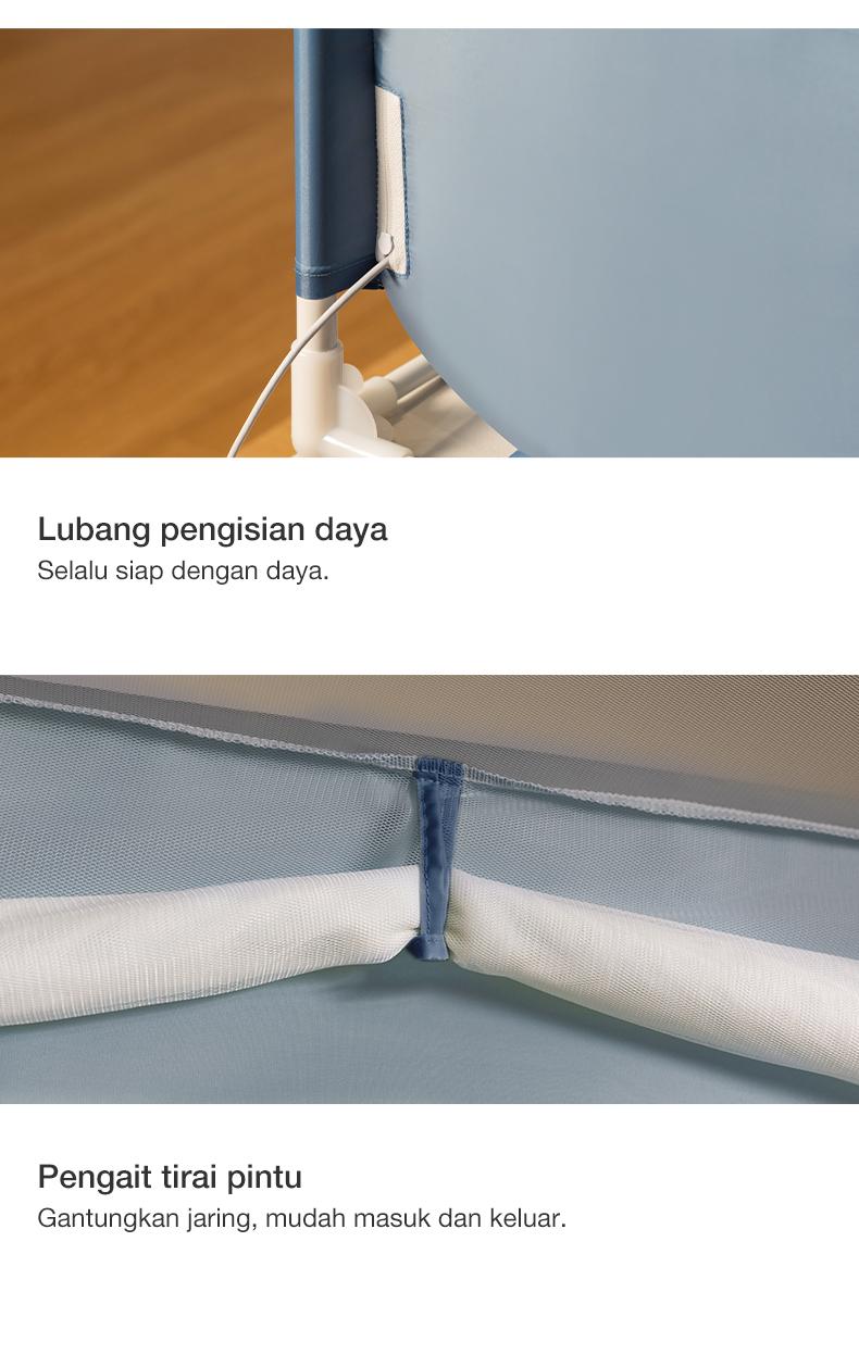 Product Introduction of Kelambu Medoga PDD Anti Jatuh Anti Nyamuk Jaring Tahan Lama Tebal Kelambu Kasur Anak Dewasa Jumbo 17