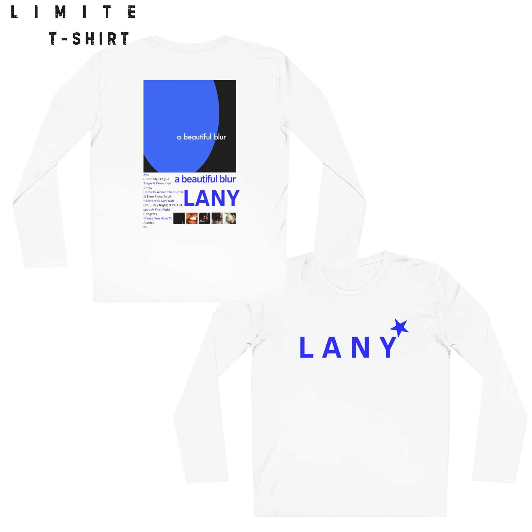 [Lengan Panjang] Kaos LANY konser a beautiful blur Limited Tshirt Panjang Cotton Combed24s Unisex Adem Nyaman Stylish Unik  Sablon Digital Katun