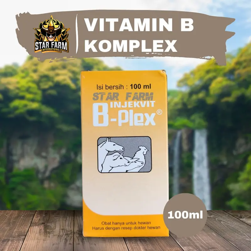 Injekvit B Plex - Vitamin B Kompleks Pada Hewan - star farm 1