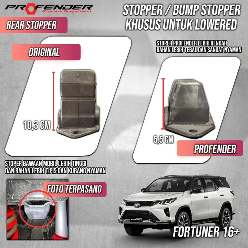Bump Stopper Stop Bumper Rubber Profender Lowered Lowering Fortuner 0