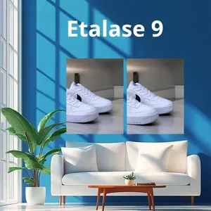 SEPATU SNEAKERS PRIA WANITA F LOW WHITR BLACK