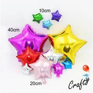 Balon Foil BINTANG 40cm/20cm/10cm