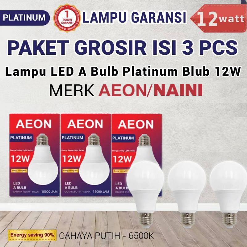 COD Paket Usaha Grosir Hemat 3pcs Lampu LED Bohlam Platinum Blub 5w 7w 9w 12w 18w 21w 25w Putih umur 15000jam Bergaransi lampu  led bulb bola  lampu lampu  led  5  watt lampu lampu 4