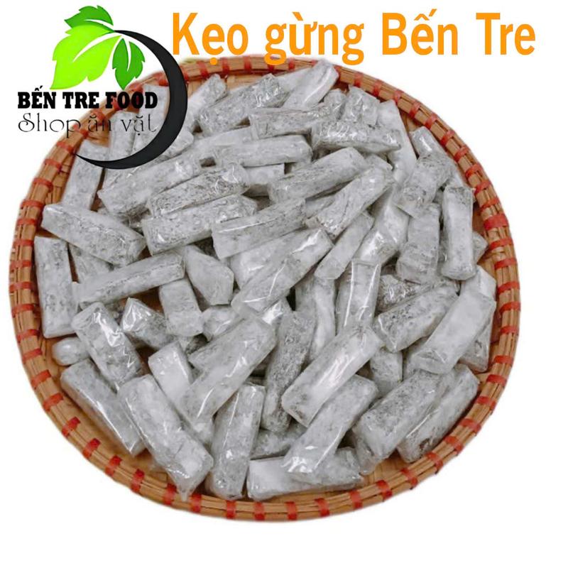 Kẹo gừng dẻo phấn ít ngọt Bến Tre 1kg ăn vặt kẹo gỗ  giòn kẹo  phấn kẹo  gỗ Candy