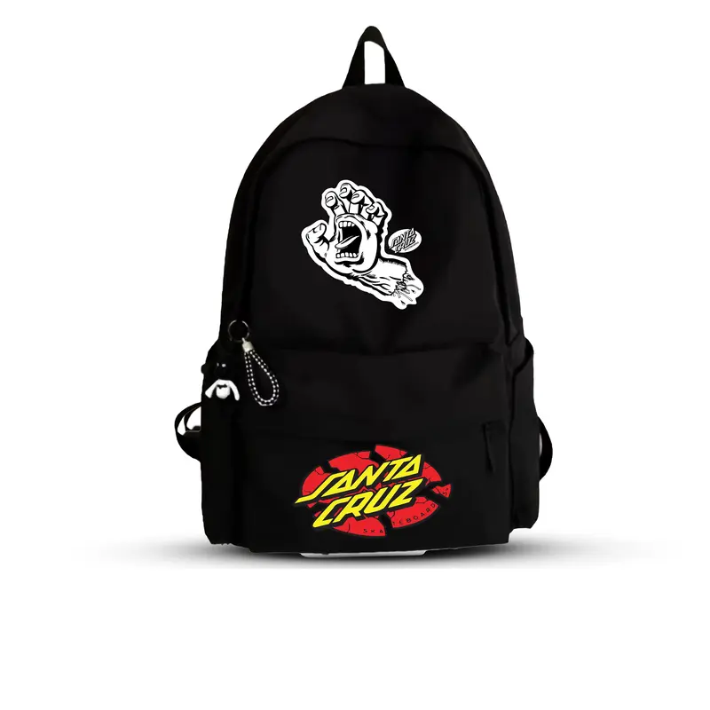 Tas Ransel Sekolah Anak Laki Laki Pria Ank2 Perempuan Wanita Remaja SD SMP SMA STM SMK Kece Keren Motif Santa cruz  BackPack Laptop Distro Colossus Unisex Canvas Cowok 0