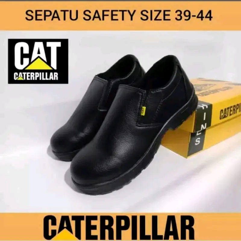 Sepatu Kerja Safety Kulit Sintetis Import Quality Pria Wanita dengan Ujung Besi - Shoes