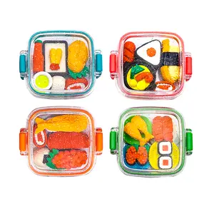 Penghapus karakter bentuk sushi makanan sensory play anak 1set(1kotak) Stationery Hijau