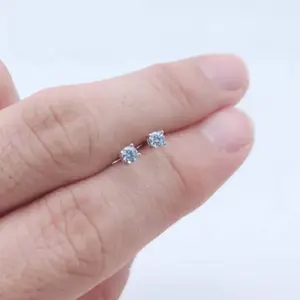 ANTING TUSUK PERMATA PUTIH TITANIUM ANTI KARAT