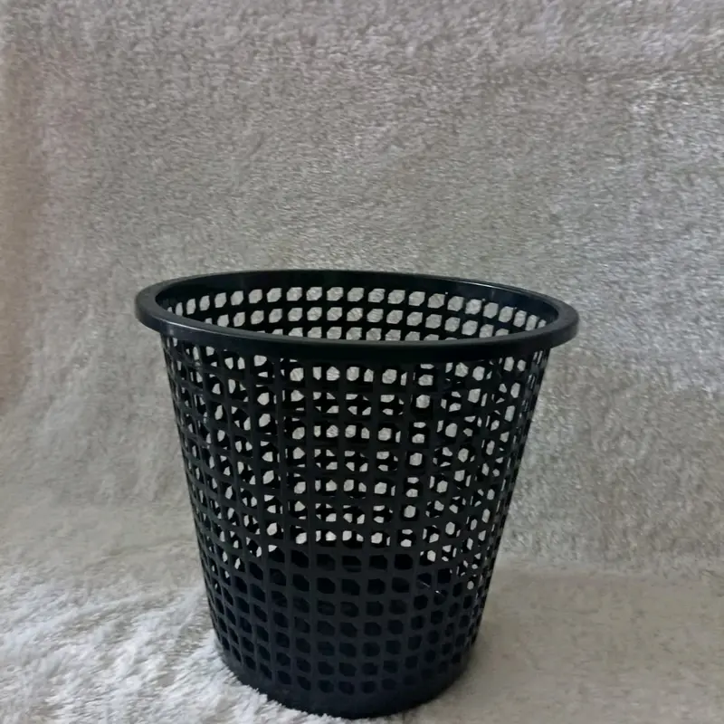 Tempat Sampah Plastik Dynamic Hitam Glossy Jumbo Diameter 27 CM - Keranjang Sampah Bulat 8003 Black 1