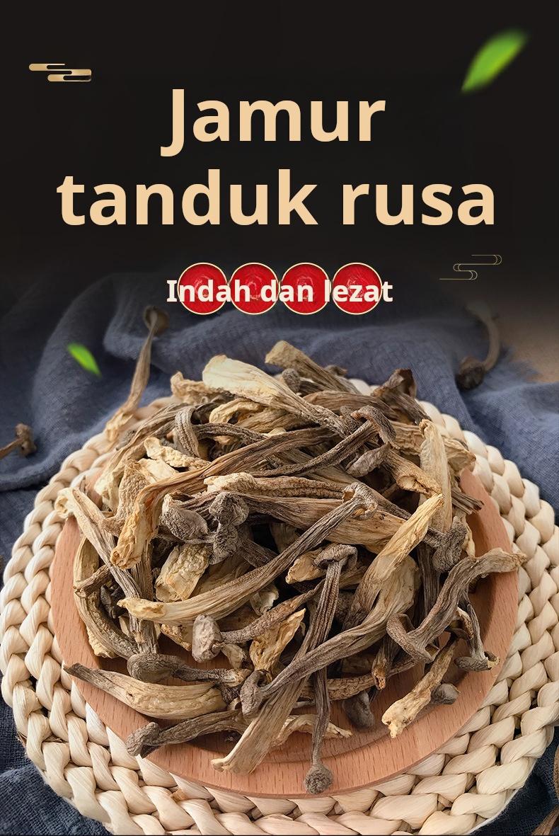 Jamur tanduk rusa, grosir barang kering Yunnan, untuk sup.