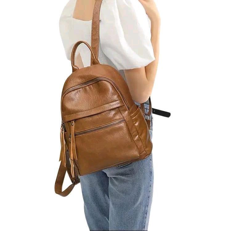 Product Introduction of Tas Ransel Bandoeng ID Kekinian Kulit Premium Fashion 2025 - Wanita sekolah Dewasa Backpack 8