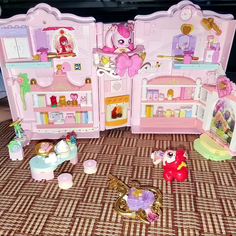 Catch Teenieping College Magic Book Scene Set Box Model Figurine Cartoon Anime Girl Play House Toys Room Decor Kids Gifts Hot