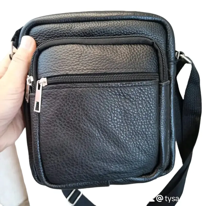 Tas Kulit Asli Pria dan Wanita dengan Selempang yang Cantik 0