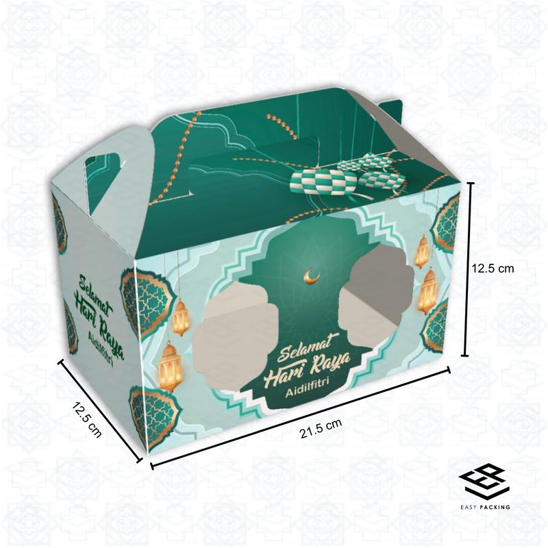 Product Introduction of Hari Raya Handle Box / Hari Raya Gift Box / Kotak Hadiah / Kotak Biskut 2024 15