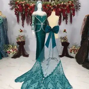 slim Gown pengantin modern luxury bahan premium payet