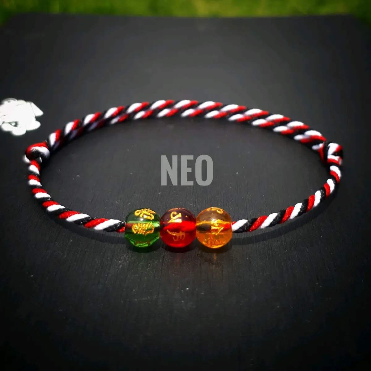 Gelang tridatu aura mahalini 3 batu giok bracelets original premium Manik Satin
