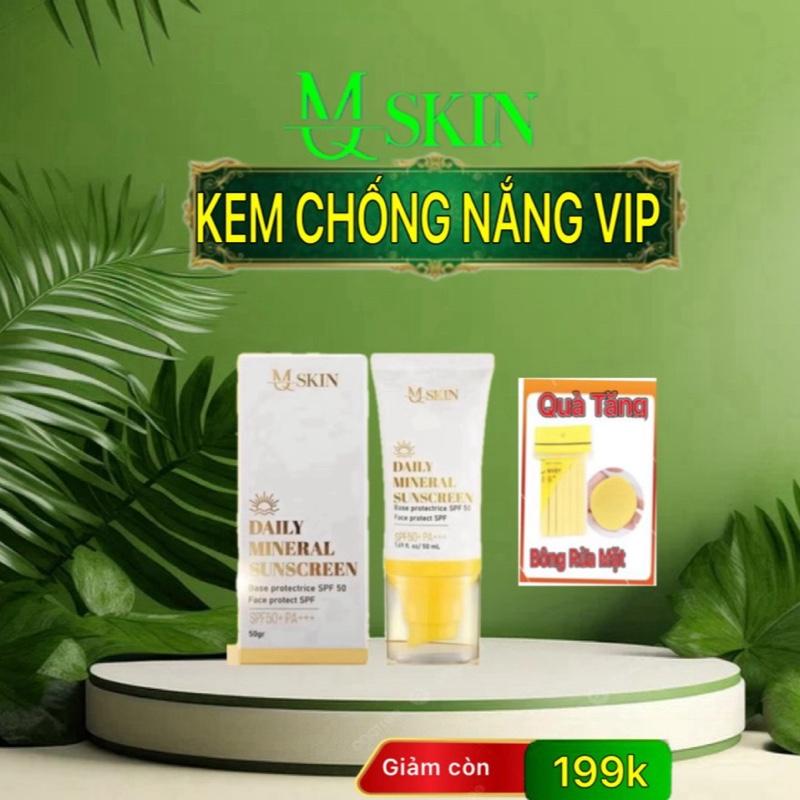 Kem Chống nắng sâm vàng VIP 50gr MQ SKIN SPF50+ PA +++UV Skincar