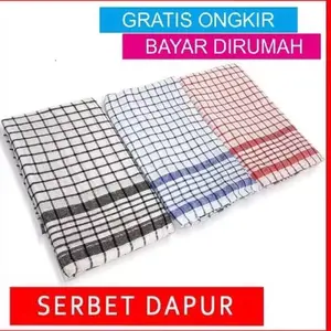 Kain Serbet Lap Tangan Warna isi 12 Pcs Atau Serbet Dapur 1 Lusin Tebal Promo Murah