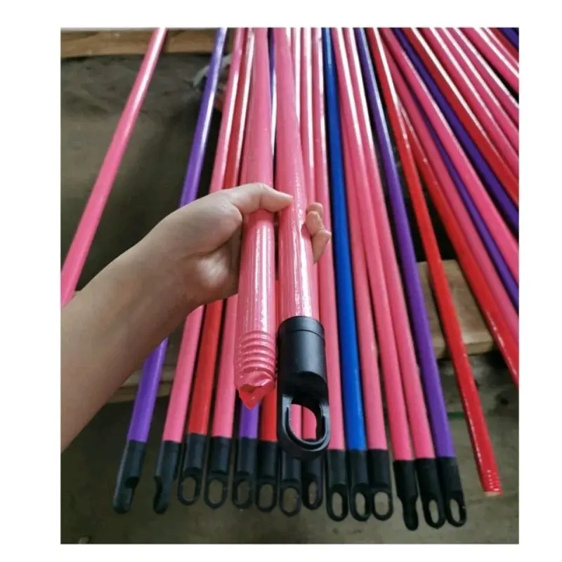 Tongkat Pel Ganggang Kayu Sapu Ulir Panjang 100cm dan 120cm - Gagang Sapu / Pel 3