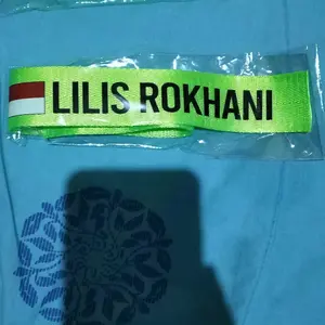AULEAA - Name Tag Koper Custom Nama Estetik dengan Logo Bendera dan Ka'bah untuk Haji, Umroh dan Traveling