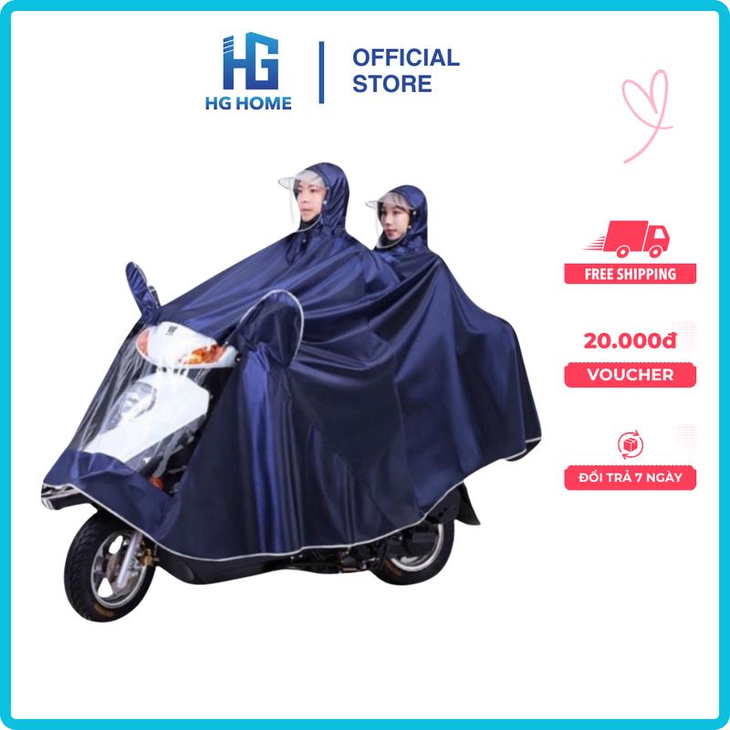 Áo Mưa Phản Quang 1 Người Và 2 Người HGMART Che Phủ Toàn Thân Kèm Kính Chắn Mưa…