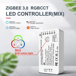 GLEDOPTO Smart Home ZigBee LED Strip Controller RGB CCT Color White
