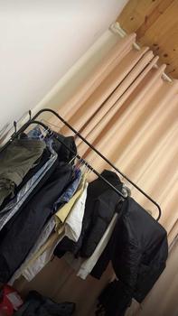 Product Review of 110cm/130cm/150cm Single & Double Pole Steel Open Wardrobe Drying Clothes Hanging Organizer Rack Strong Iron Bedroom Penyangkut Baju [Ready Stock] Furniture rak  bajususun mudah dilipat walking from y**u 1