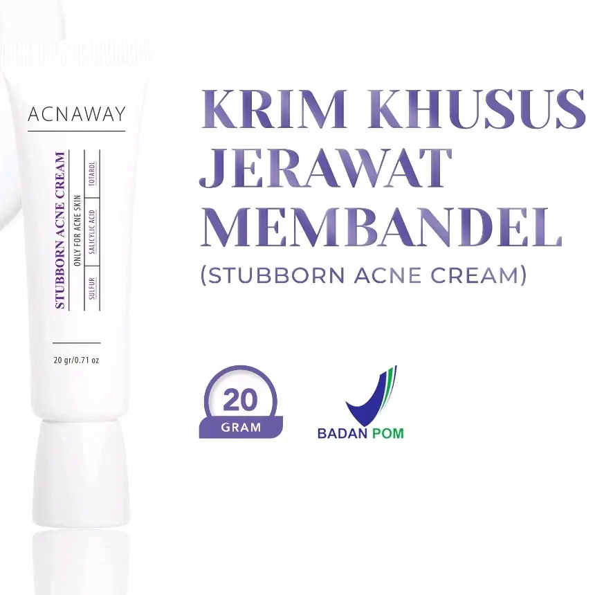 ACNAWAY Stubborn Acne Cream Krim Jerawat Acne Spot Treatment