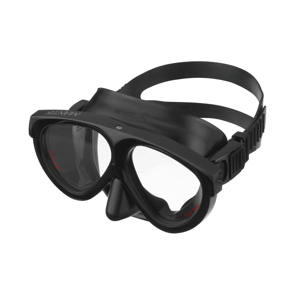 Diving Mask Gull Mantis 5 Black Silicone Blast Black