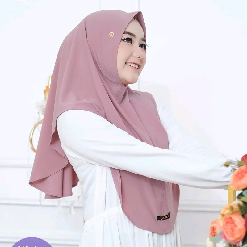 Hijab Instan Non Pad Chita By Daffi Harian High Oval Panjang Muslim Wanita Kerudung Syari Khimar Dewasa 8