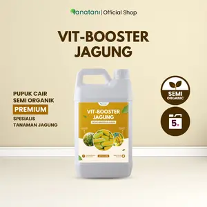 VIT-BOOSTER JAGUNG 5 LITER - Pupuk Semi Organik Cair dan ZPT Khusus Tanaman Jagung - Mempercepat Pertumbuhan dan Pelebat Tanaman Jagung