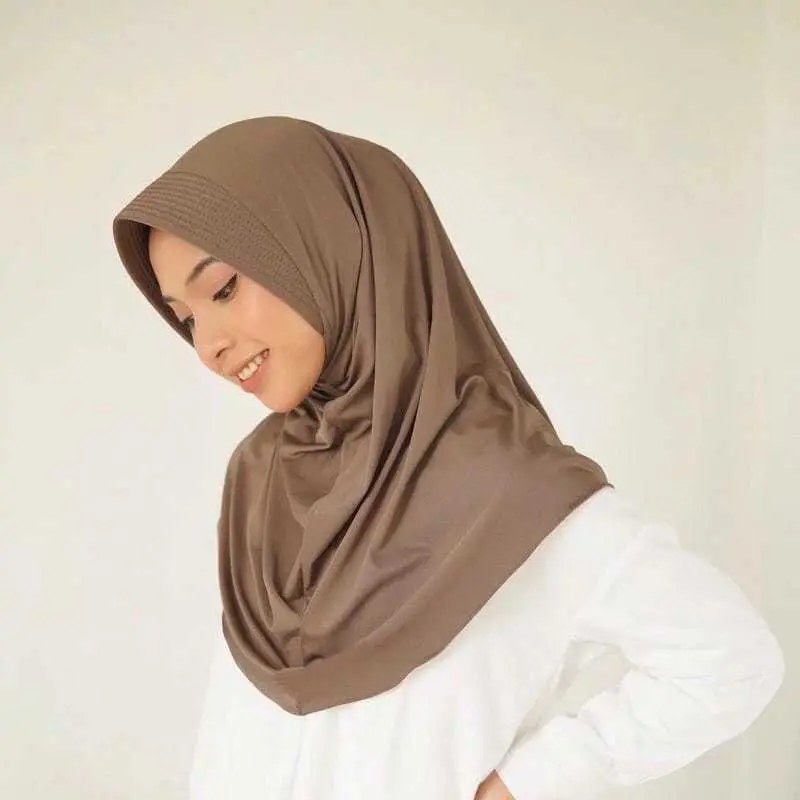 HIJAB OVAL BERGO SIZE S | KERUDUNG INSTAN BERGO JERSEY | HIJAB SPORT | WARNA TERLENGKAP | COD