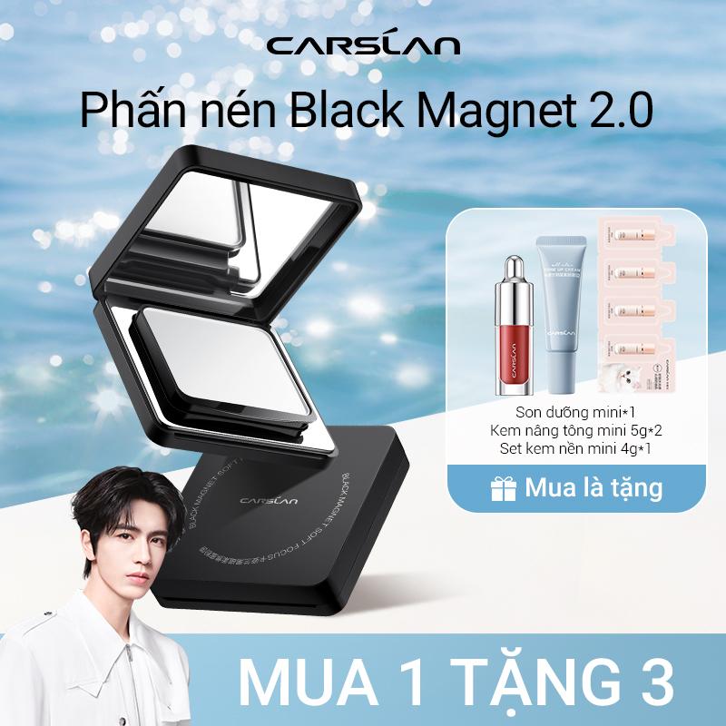   trangtrankoc  Carslan Phấn nén Black Magnet phiên bản mới 2.0,Kháng nước và mồ hôi cao 8g Mua 1 Tặng 3  Kem nền dạng lỏng 5g*1+son bóng mini 1g*1+Set kem nền mini 4g*1 