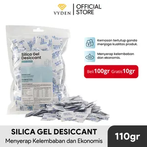 Silica Gel Natural Sachet 1 gram 100 GRAM GRATIS 10 GRAM Grade A Silika Gel Pengering Pengawet Alami Pakaian Kamera Tas Mewah
