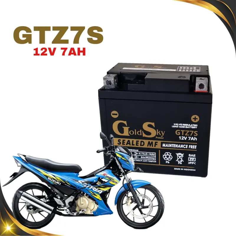 AKI KERING MOTOR GSX R150 SATRIA FU BURGMAN 125 GSX S150 GTZ7S GTZ6V YTZ6V GS GOLD SKY MF 1