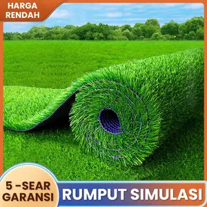 Premium 2M×2.5M Rumput Buatan 25MM Outdoor Artificial Grass Plastic Lawn Harmless And Safe rumput sintetis rumput palsu lantai rumput sintetis teras rumah rumput properti Hijau Tanaman halaman makam untuk kuburan bisa bergerak asli jepang
