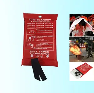 Kain Pemadam Api Fiberglass Fire Blanket Flame Cover 1x1M - 1869