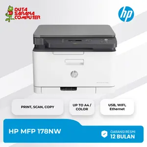 Printer HP Color Laser MFP 178NW Print Scan Copy 100% Original Garansi Resmi New