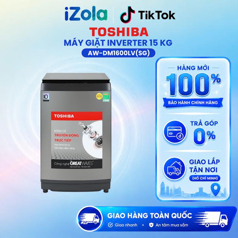 AW-DM1600LV(SG) - Máy giặt Toshiba Inverter 15 kg AW-DM1600LV(SG)