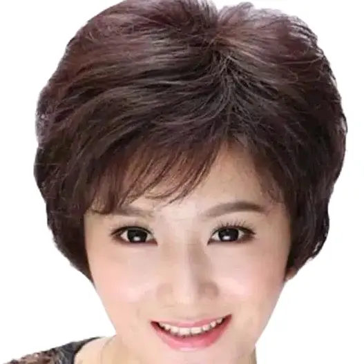 Wig tante wig mama pendek