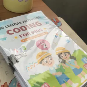 55 LEMBAR AKTIVITAS BELAJAR, CODING FOR KIDS, MATEMATIKA, BAHASA INGGRIS, DLL, FULL COLOUR MENYENANGKAN