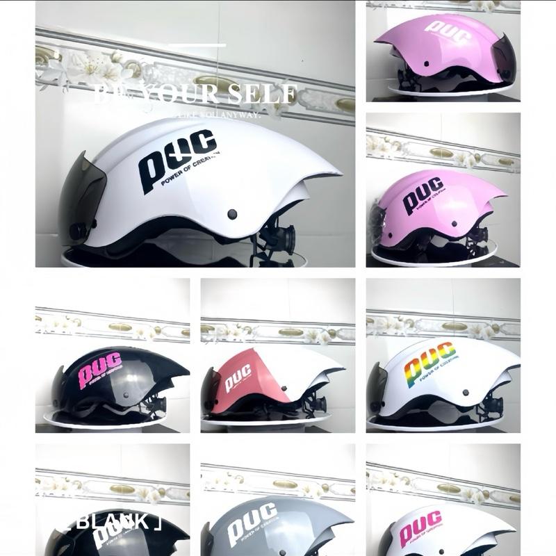  Nón Tăng Chỉnh Bảo Hiểm PUC bảo hiểm cho xe máy  kính bấm + móc khoá full phụ kiện 