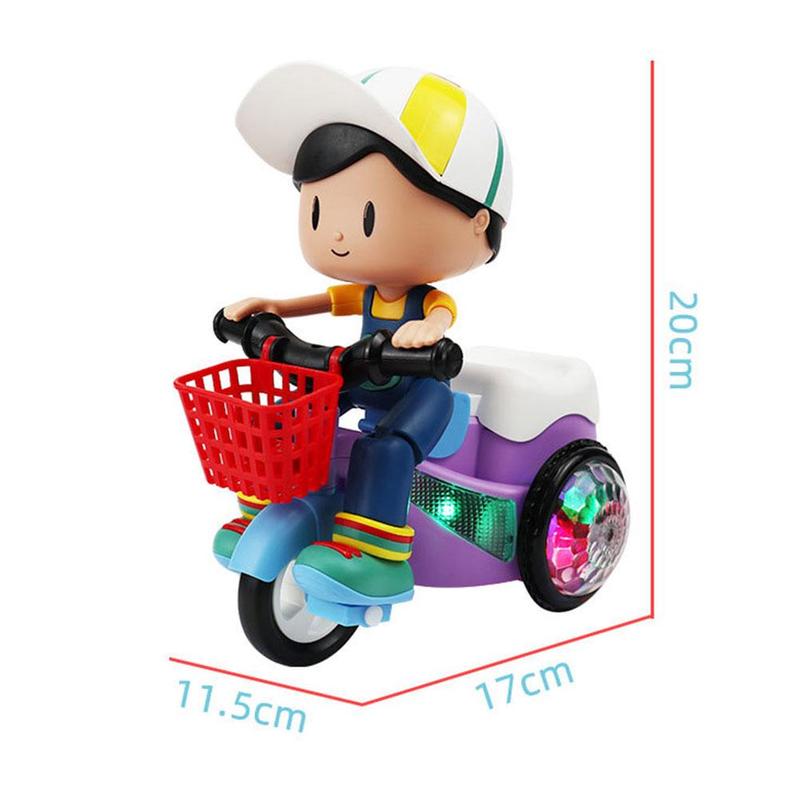 Product Introduction of Electric Stunt Tricycle Toy Auto 360° Wheel Up Rotating Car Toy With Music And Light Children's E9T4 36