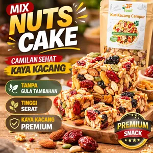 [HALAL] Kue Kacang Mix Tanpa Gula – Camilan Keluarga Saat Buka Puasa, Rendah Kalori & Tinggi Serat