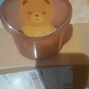 Tempat Sikat Gigi Tempel Kartun Wadah Serbaguna Gambar beruang Gelas Hitam Pink