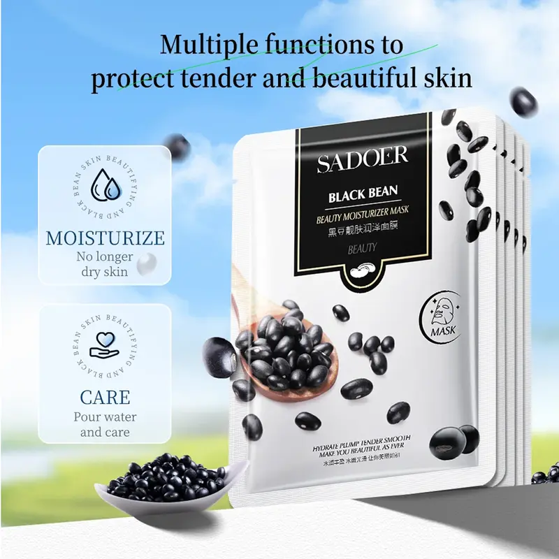 [ 10 PCS ] Masker Wajah Glowing Putih - Formula Alami / Hyaluronic Acid / Ekstra Tanaman - Varian Random 3